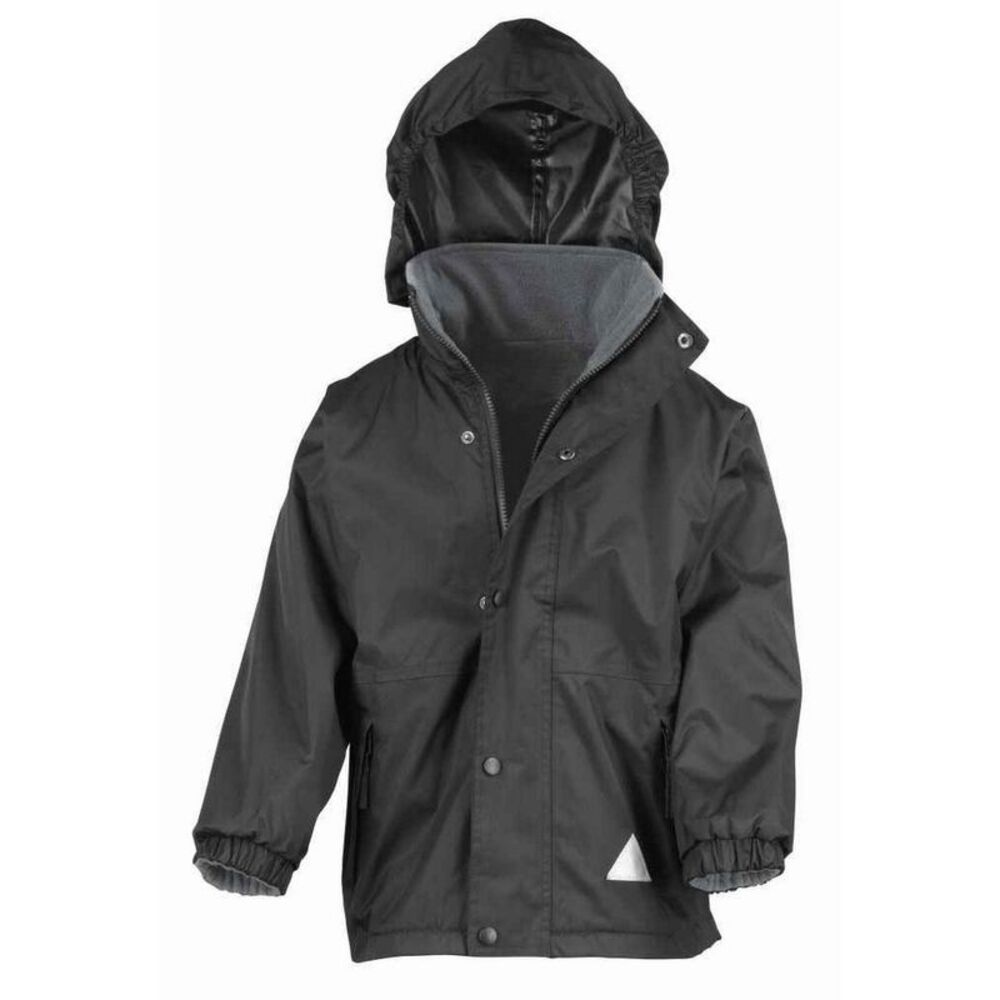 Result Childrens/Kids StormDri 4000 Reversible Jacket / Black/Gray